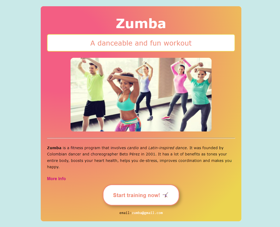 zumba proyect preview